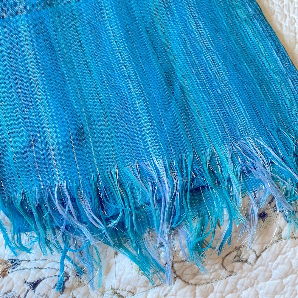 Blue scarf